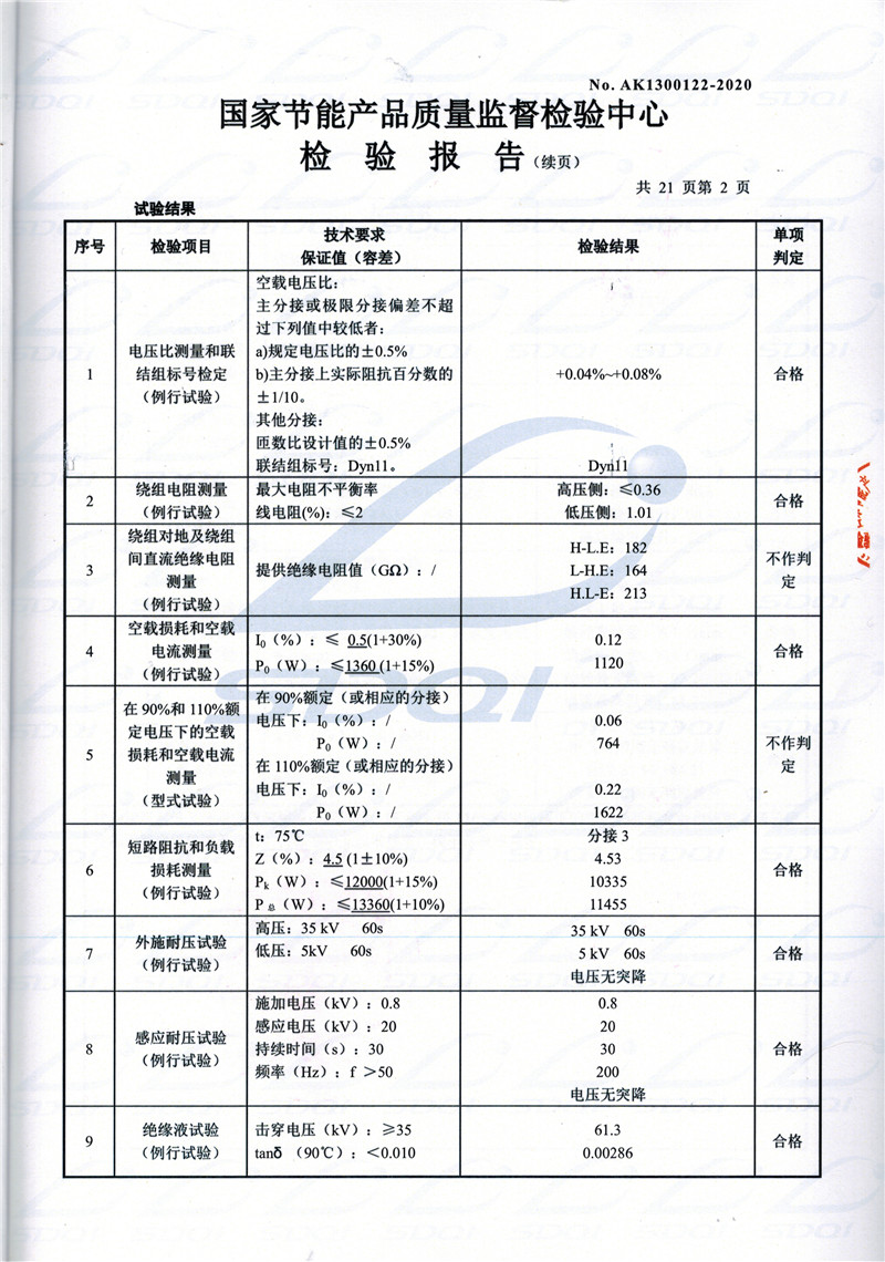 高低压试验报告-S11-1250前郭前郭前郭油浸式变压器-2.jpg